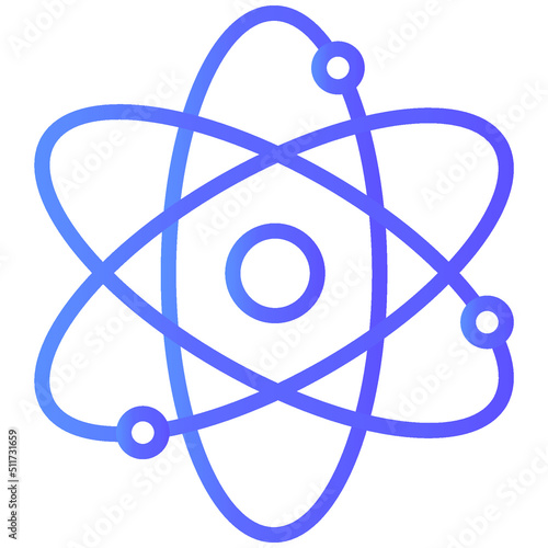Canvas-taulu Atom, orbital electrons