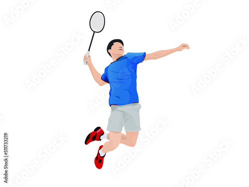 badminton player high vector © kris