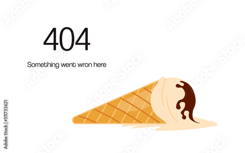404 error not found web page. layout 404 isolated for corporate website