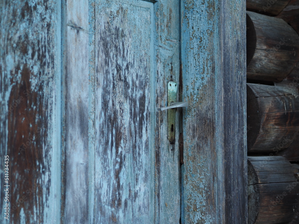 old wooden door