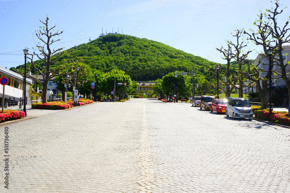 Motoi-zaka Slope in Hakodate, Hokkaido, Japan - 日本 北海道 函館 基坂 Motoi-zaka Slope in Hakodate, Hokkaido, Japan - 日本 北海道 函館 基坂