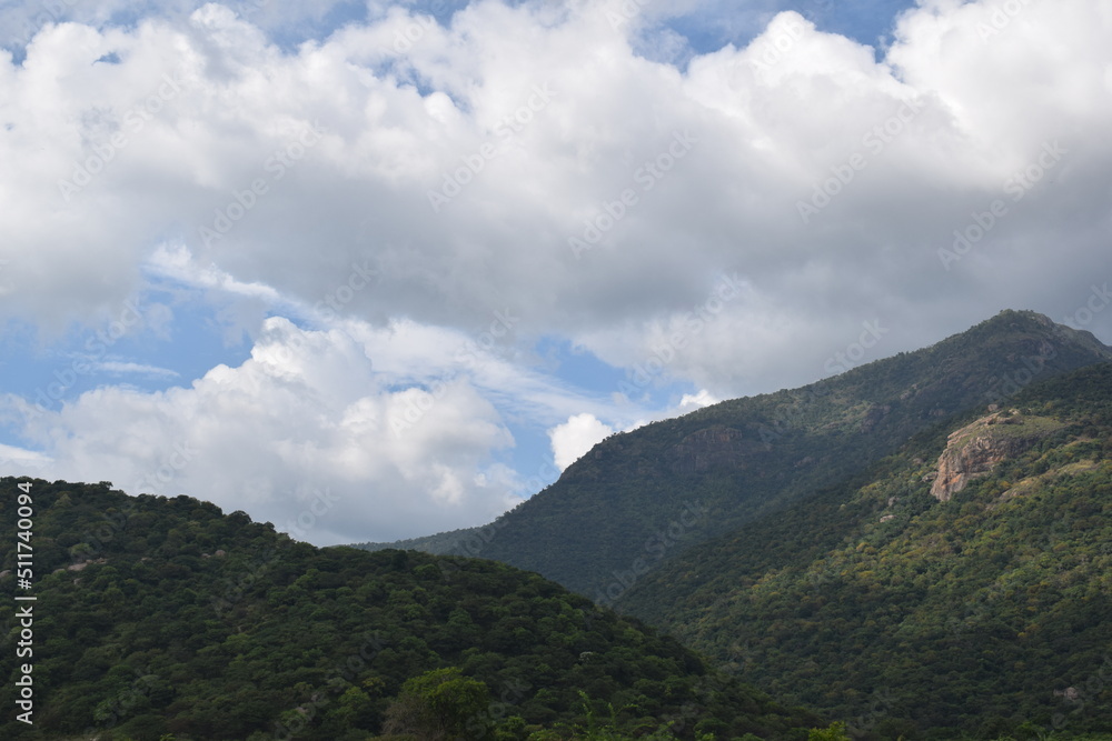 Fototapeta premium clouds over mountain