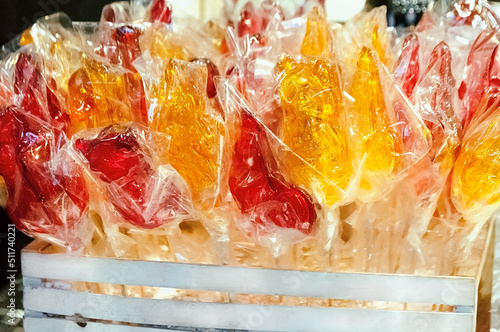 lollipops in the market