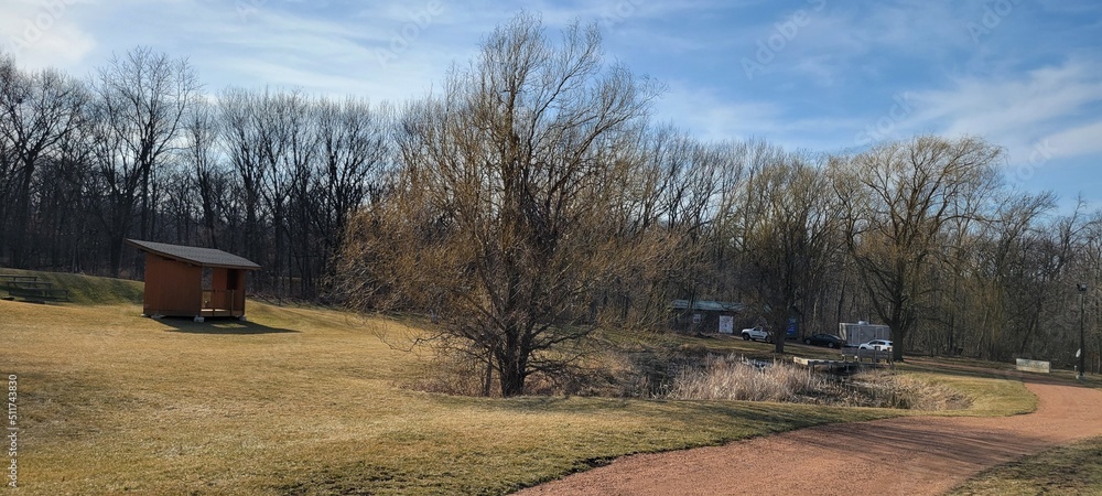 Hiking in Bristol, WI.