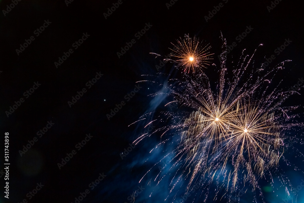 fireworks during the holiday