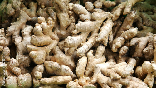 Close-up of a heap of beautiful ginger © Stockah