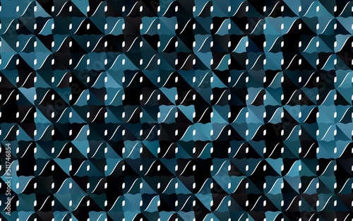 Dark BLUE vector bent background.