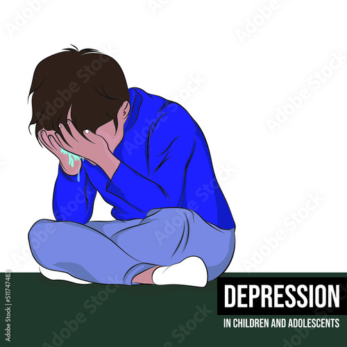 Depression in children and adolescents: Quite frequent psychiatric illness, classified within the so-called mood disorders.