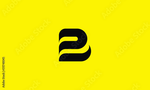 Beautiful B letter logo vector design. Beautiful Logotype design for luxury company branding. Elegant identity design in black and yellow.