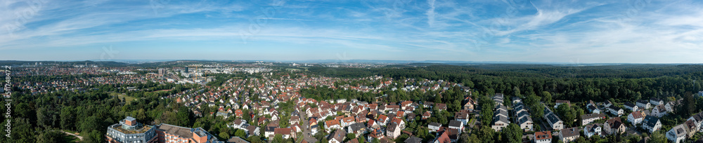 Panorama of Stuttgart Rohr, Vaihingen, Dürlewang, Möhringen