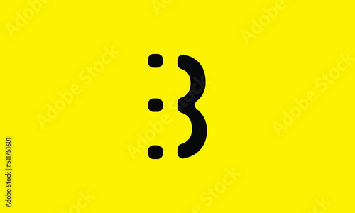 Beautiful B letter logo vector design. Beautiful Logotype design for luxury company branding. Elegant identity design in black and yellow.
