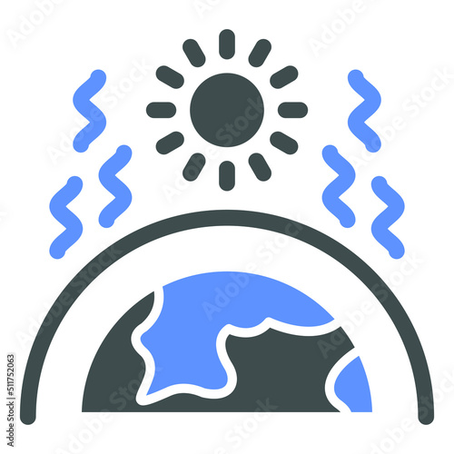 Greenhouse Effect Icon Style