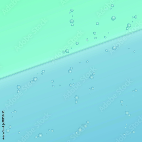 Multi-colored flat lay accented with water droplets.