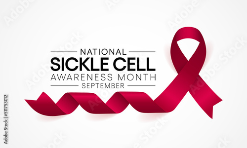 Sickle Cell disease awareness month is observed every year in September, it is a group of inherited red blood cell disorders. Millions of people do not know they have sickle cell trait. vector art