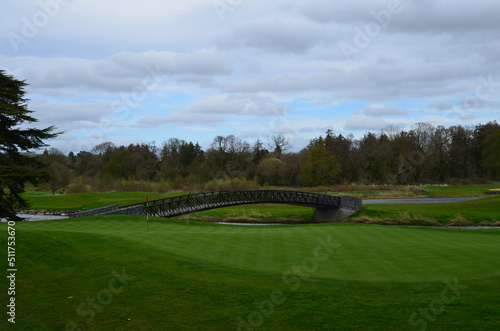 Wooden Bridge on an Irish Golf Course