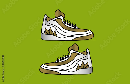 White Gold Sneaker Eco Concept Design