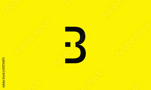 Beautiful B letter logo vector design. Beautiful Logotype design for luxury company branding. Elegant identity design in black and yellow.