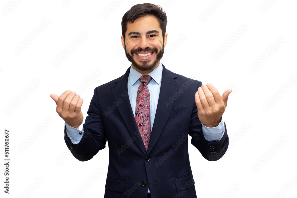 Businessman grimacing in a suit Businessman grimacing in a suit