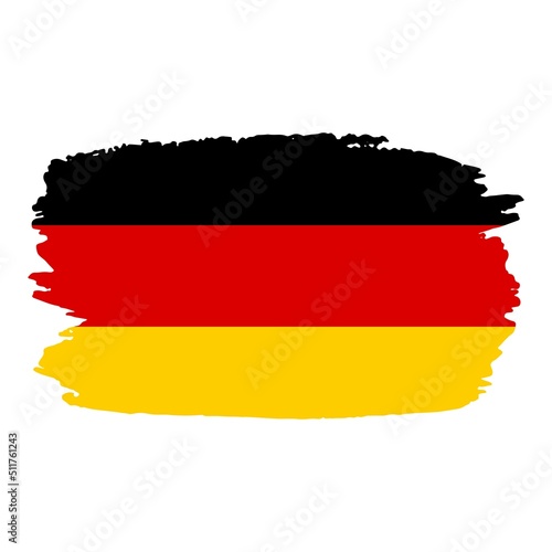 Brush Stroke Germany flag Vector Illustration