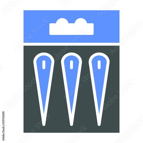 Needles Packet Icon Style