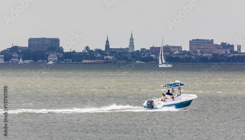 boat on the river - Charleston