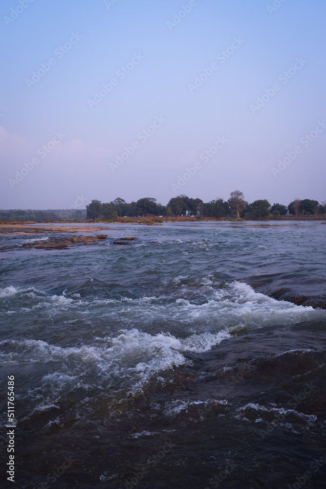 waves on the river