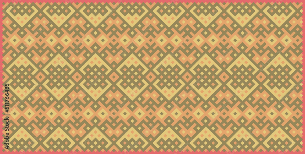 Multicolor truchet tiling connections illustration Multicolor truchet tiling connections illustration