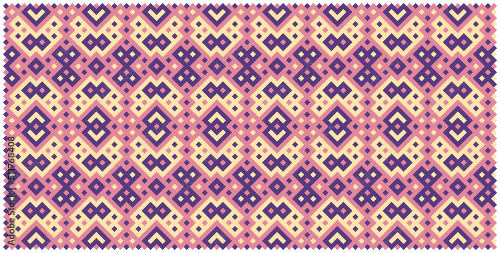 Multicolor truchet tiling connections illustration Multicolor truchet tiling connections illustration