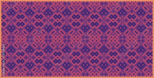 Multicolor truchet tiling connections illustration