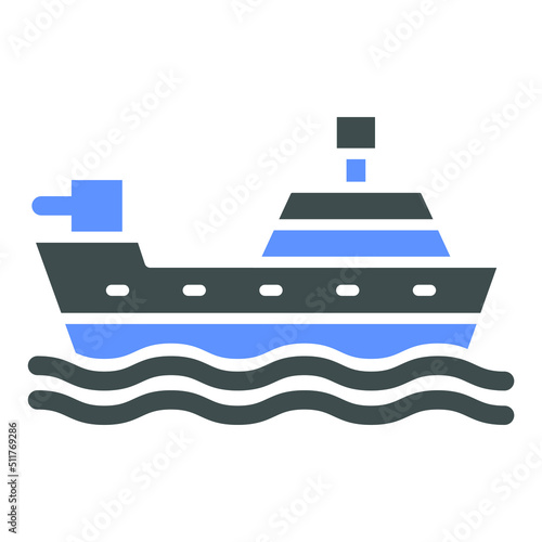 Army Ship Icon Style