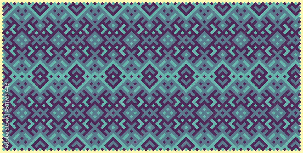 Multicolor truchet tiling connections illustration Multicolor truchet tiling connections illustration