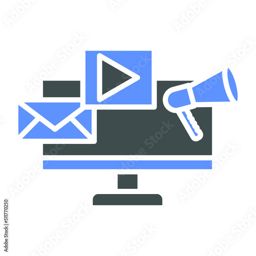 Social Media Marketing Icon Style