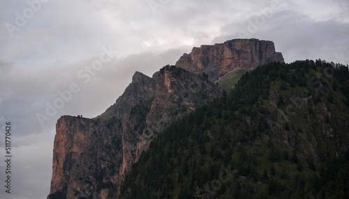 Evening mountain scene in the Dolomites