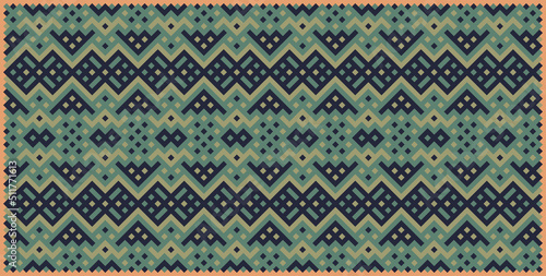 Multicolor truchet tiling connections illustration