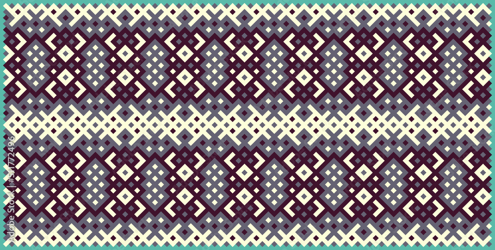 Multicolor truchet tiling connections illustration Multicolor truchet tiling connections illustration