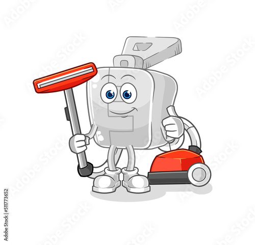 zipper clean with a vacuum . character vector