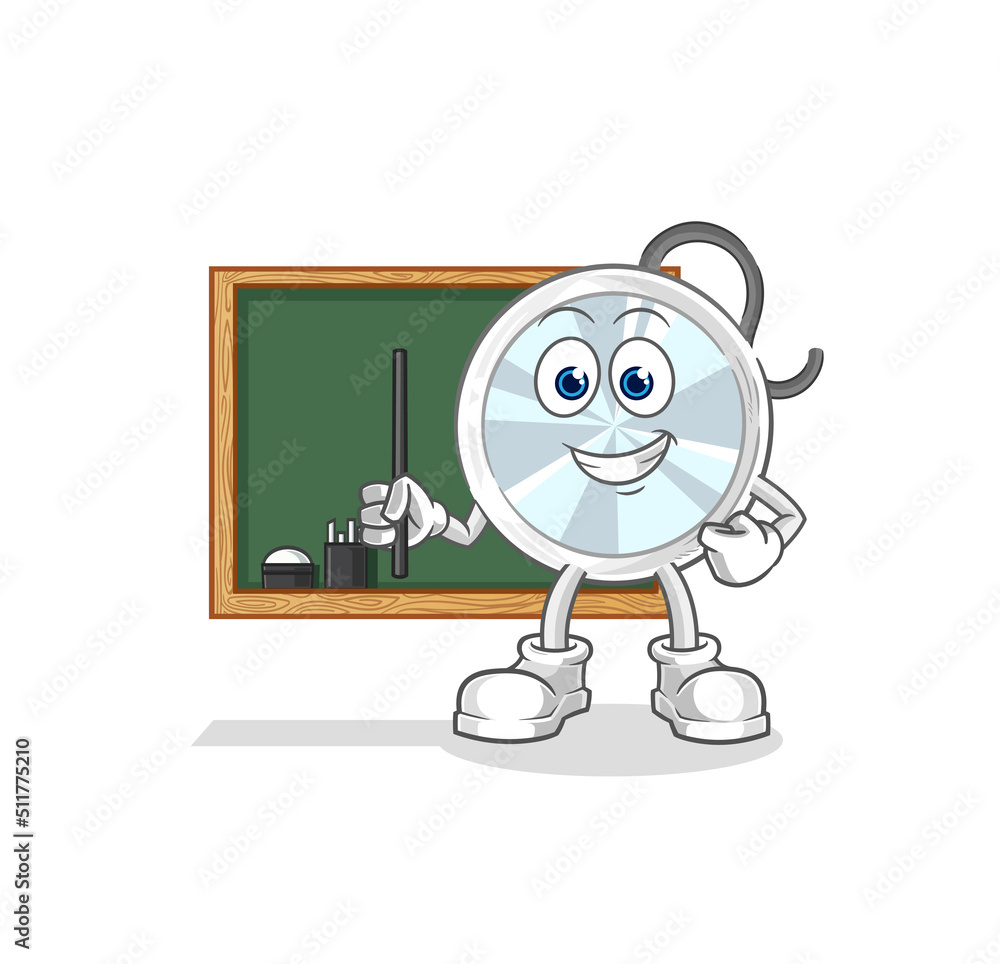 stethoscope teacher vector. cartoon character
