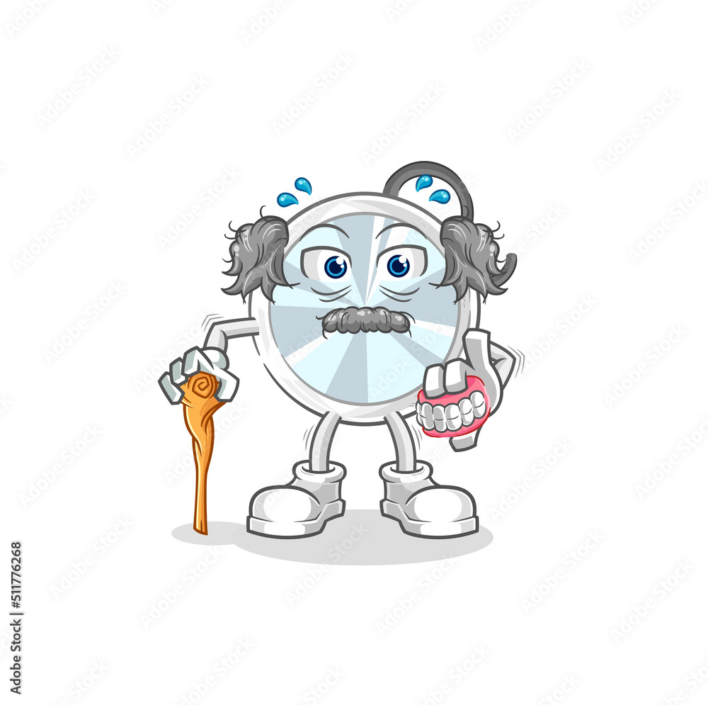 stethoscope white haired old man. character vector stethoscope white haired old man. character vector