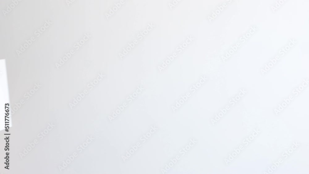 white craft bag in hand on white background white craft bag in hand on white background