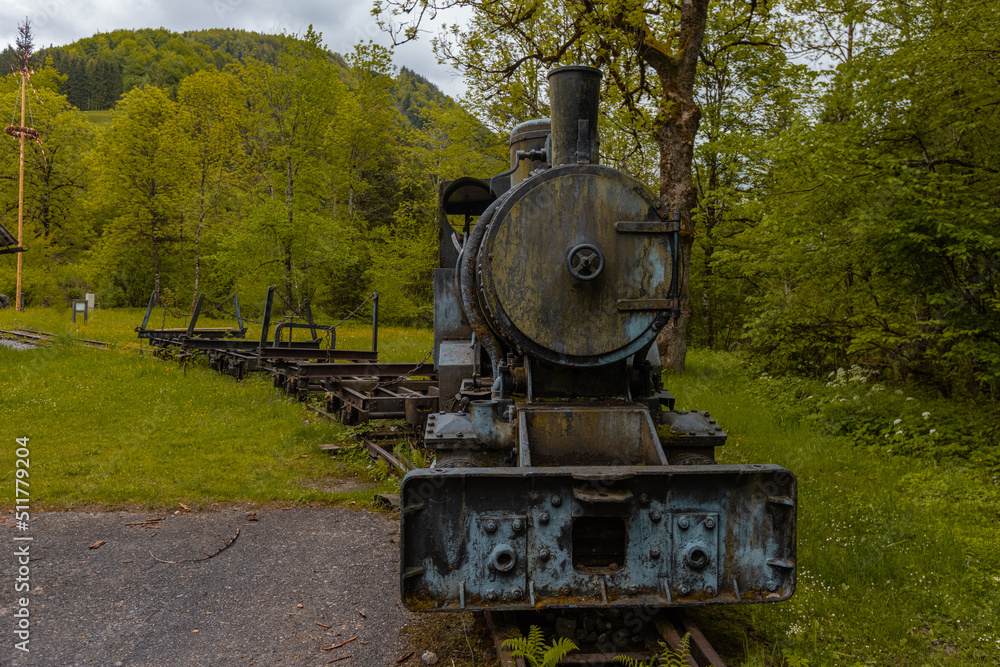 Waldbahn Reichraming, old museum narrow gauge railway close to R Waldbahn Reichraming, old museum narrow gauge railway close to R