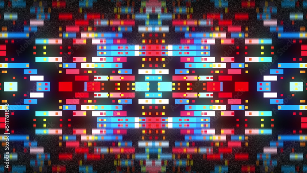 Technology abstract background with squares. Computer generated 3d render