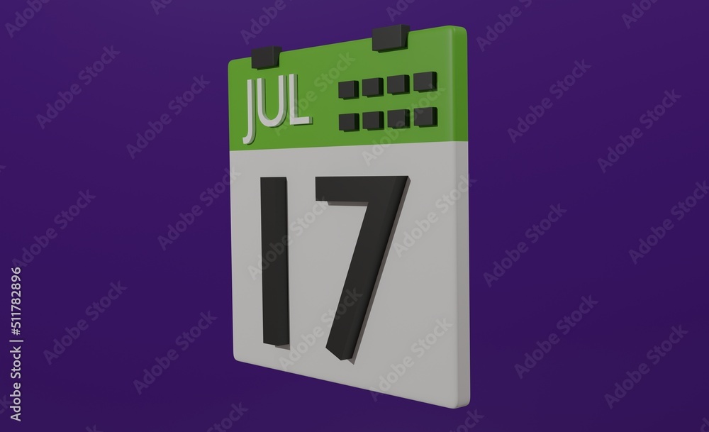 Calendar icon 3d render concept illustration template Calendar icon 3d render concept illustration template