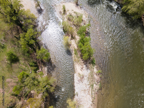 Aerial view of Kresna Gorge, Bulgaria photo