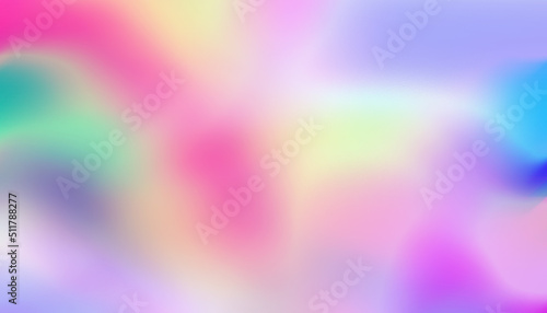 Irisdescent holo gradient abstract dreamy soft blur background photo
