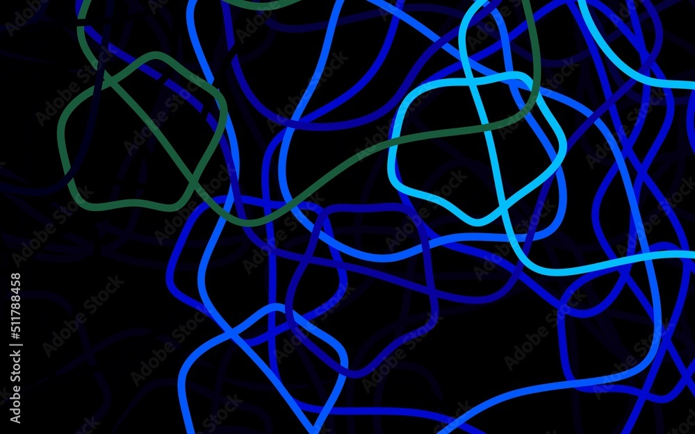 Dark BLUE vector background with abstract shapes. Dark BLUE vector background with abstract shapes.