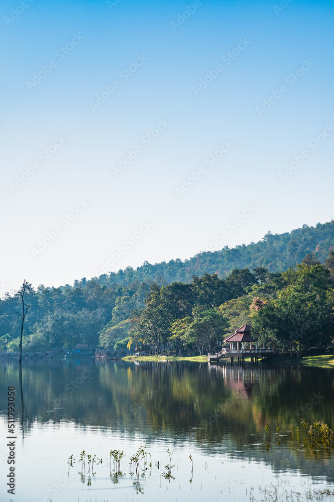 Huay Tueng Thao Reservoir in Chiang Mai Province