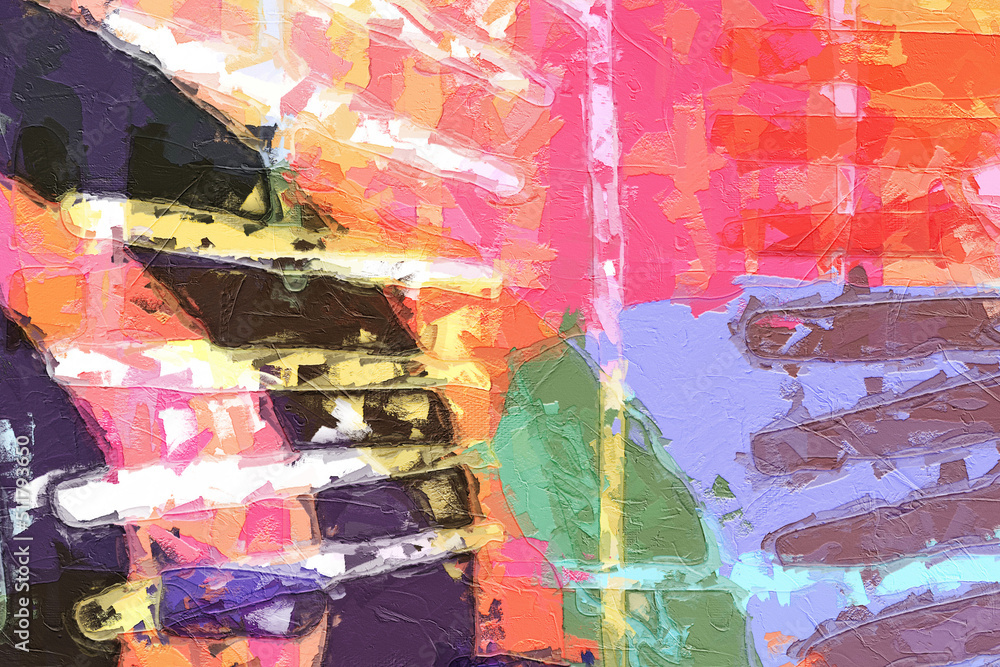 Fototapeta premium abstract geometric texture illustration