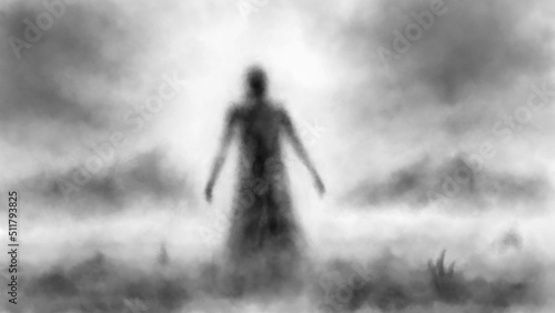 Φωτογραφία One man stands on scorched earth