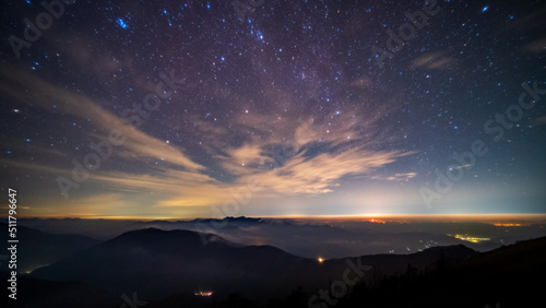 sunrise over the mountains