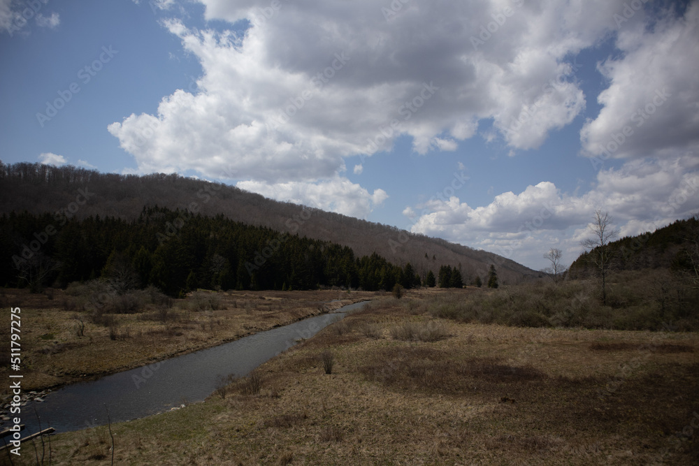 A stream through the mountains